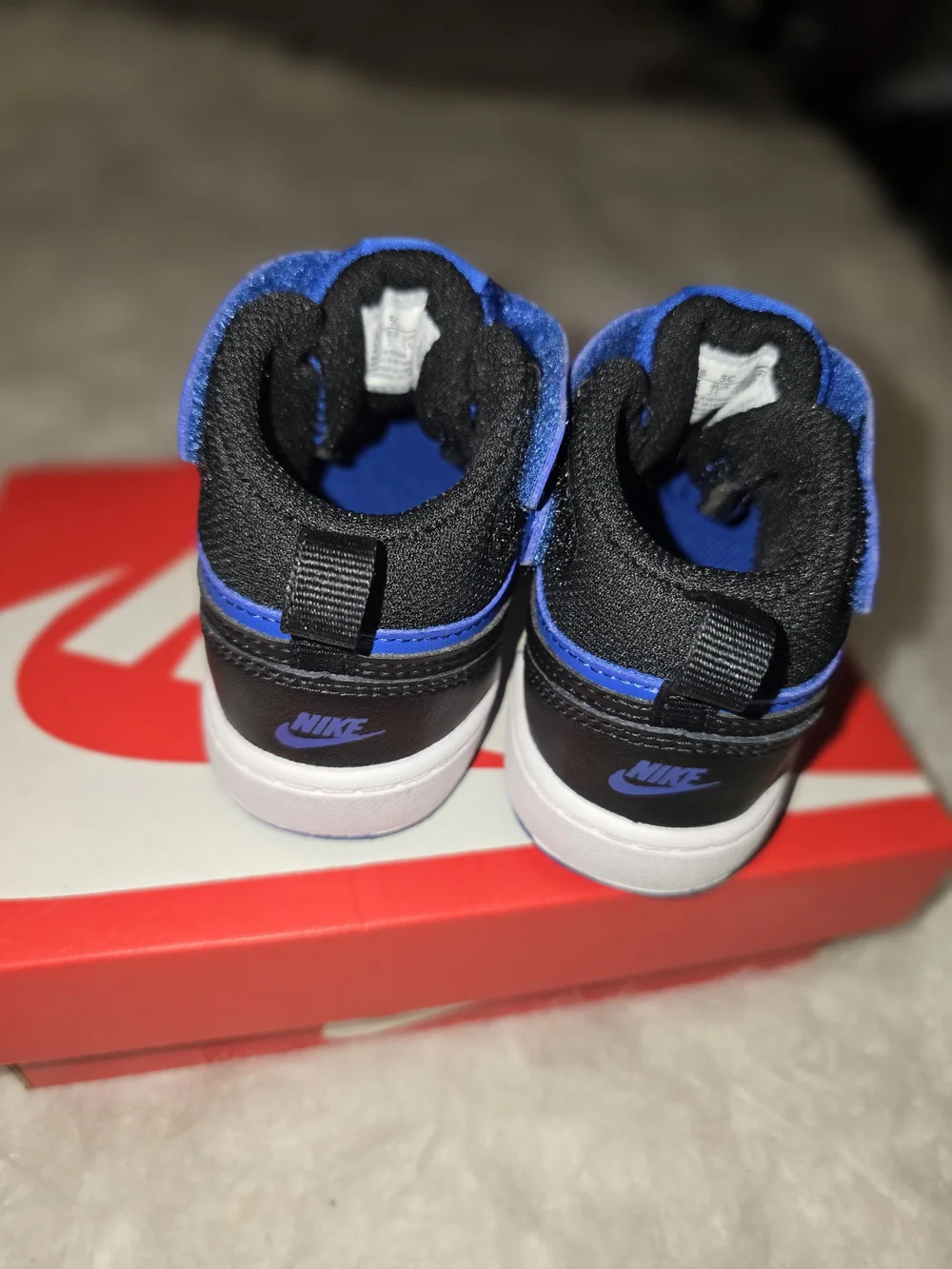 Nike Kids' Blue and Black High-Top Sneakers